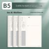 B5 Loose-Leaf Durable Notebook: Thick, Comfortable, Perfect for Students