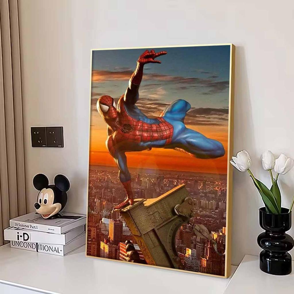 Full Round Diamond Painting Handsome Spider-Man Art Rhinestone Picture Mosaic DIY 5D Cross Stitch Embroidery Home Decoration