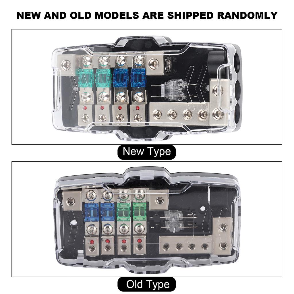 Verteiler Sicherungskasten Block 12V-24V Multifunktional LED Auto Audio Stereo Sicherungshalter für Stromverteilung Für Auto Wohnmobil Camper