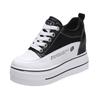 Mode Nouvelles Printemps Automne Blanc Talons Compensés Cachés Chaussures Décontractées Femme Chaussures à Plateforme 8CM Chaussures à Talons Hauts Élévateurs Baskets de Marche Femmes 2025