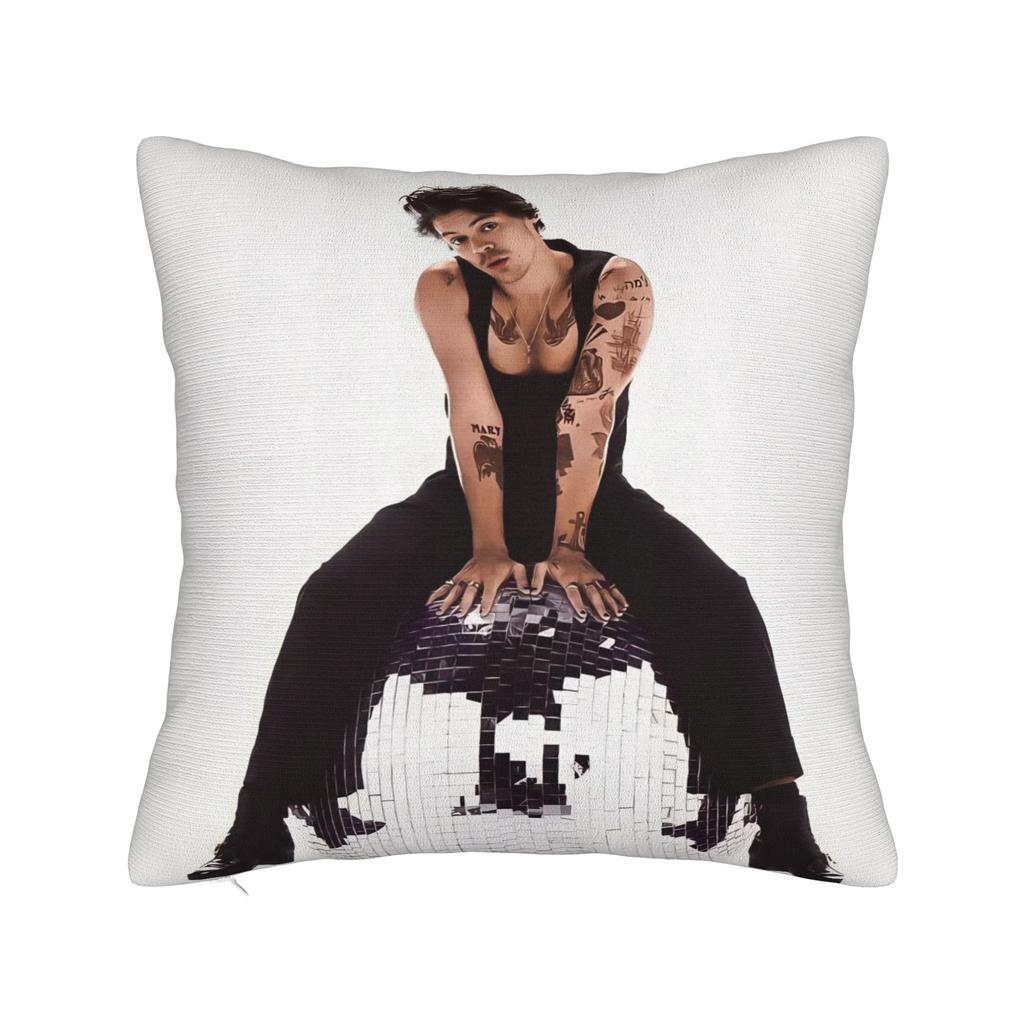Kiss All The Time Disco Pillowcase Polyester Cushion Cover Gift Harrys Music Styles Pillow Case Cover Home Zippered cm