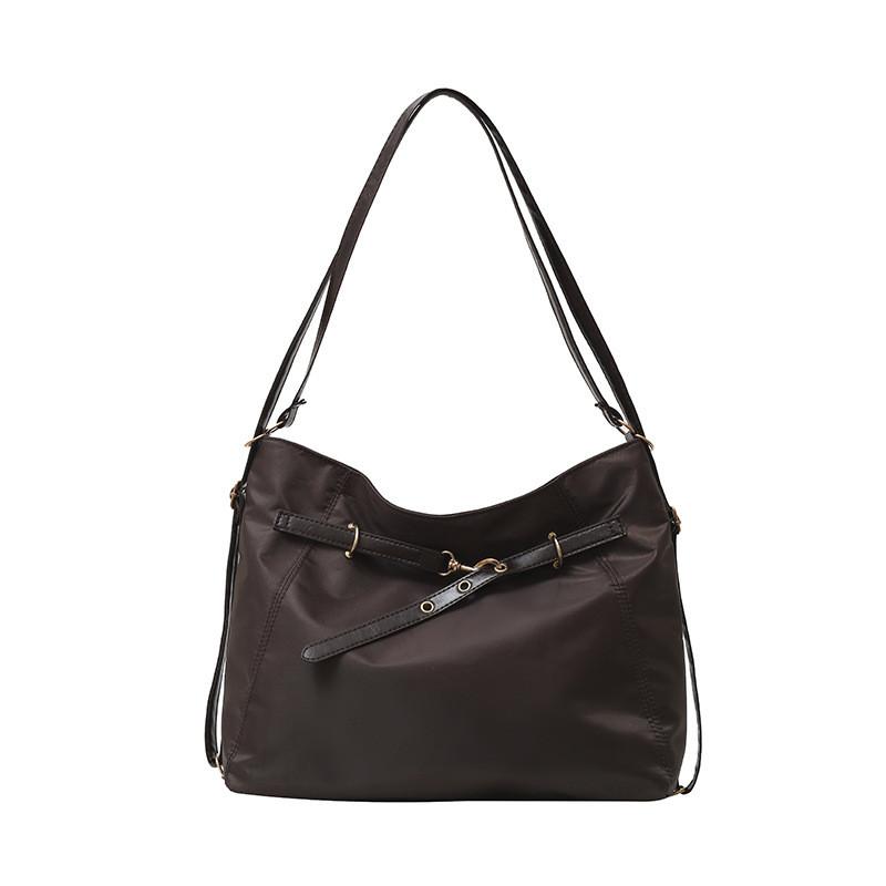 

Chic Versatile Tote Bag For Women Spacious Nylon Handbag Ideal For Everyday Use кавовий