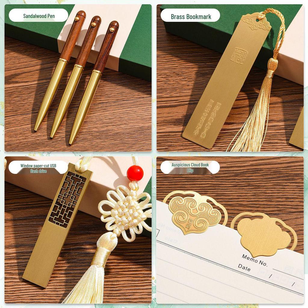 Guochao A5 Premium Notebook & USB Gift Set with Custom Logo Printing