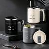 500ml Double Wall Insulated Coffee Mug With Handle School Office 304 Stainless Steel Sealed Drinking Cup Portable Drinkware
