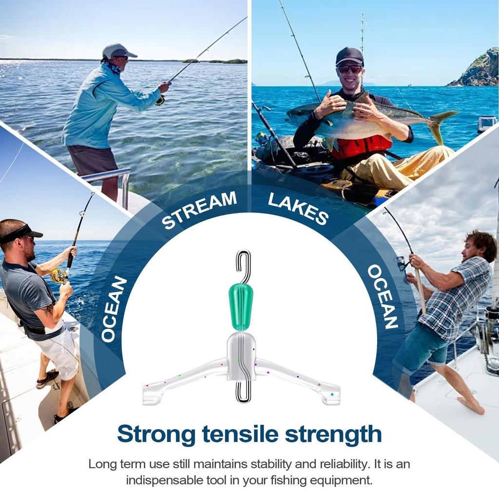 Fishing Tackle Sub Wire Connector 10 Pieces Fishing Tackle Splitters Strong Sub Wire Connector Space Bifurcation Accessories