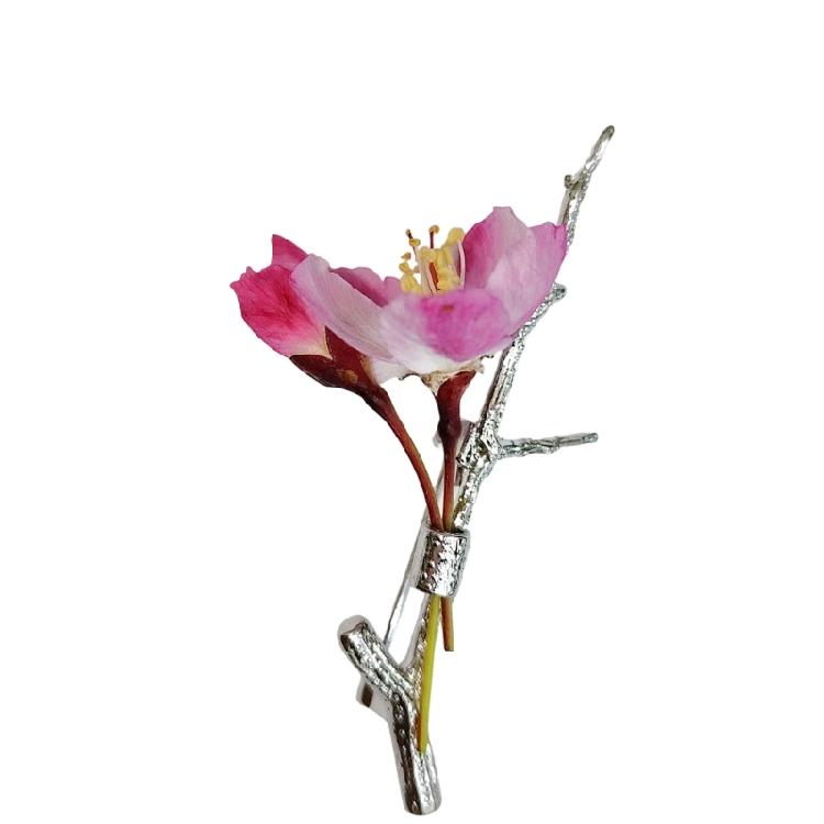 Bouquet Brooch Elegant Alloy Floral Pin For Women Girls Fashion Jewelry Gift