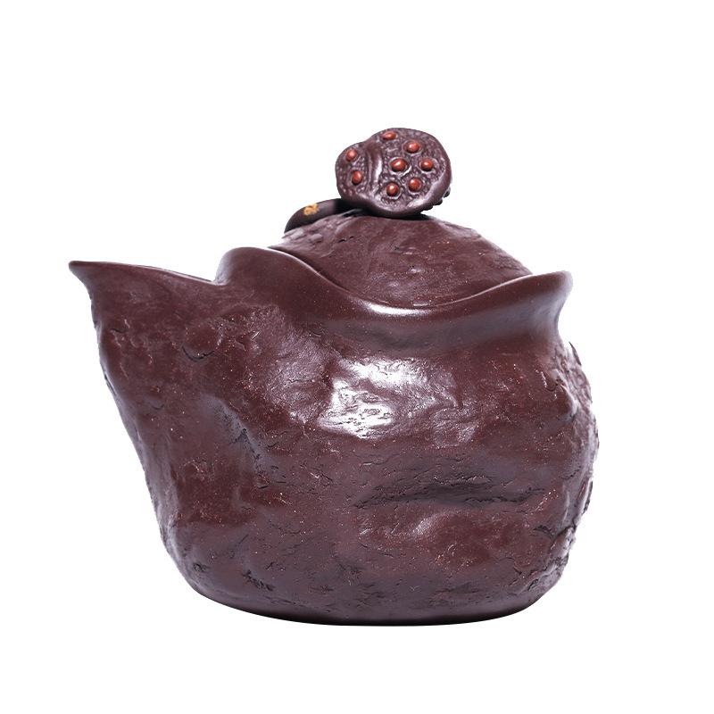 

240 мл роскошные чайники из фиолетовой глины Исин, ручной работы, горшок из семян лотоса, чайник из фиолетовой глины, коллекция чайных сервизов Zisha, подарочная посуда для напитков