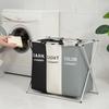 3 Compartments Large Capacity Laundry Hamper - Collapsible, Foldable,Storage Bag with Carry Handles, Ideal for Bathroom, Bedroom Organization