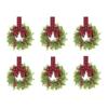 10 Inch 3D Christmas Garland Ribbon for Cabinet Door - Decorative Holiday Wreath Garland for Home Decor