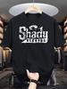 Shady Records Hip Hop Pattern T-shirt Suitable for Concerts, Gyms, Outdoor Activities - Spring/Summer/Autumn Street Style - M...
