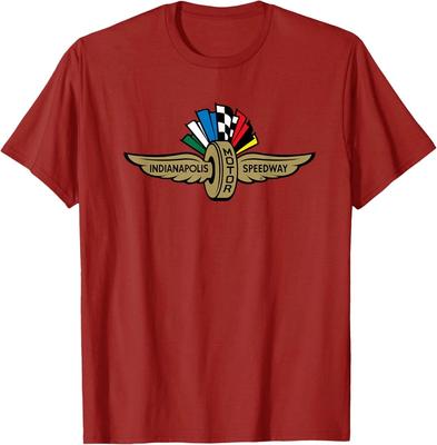Indy 500 Indianapolis Motor Sport Brust Vollfarbiges Logo T-Shirt