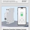 ZigBee Tuya Smart Circuit Breaker with Remote Control, Timer, Metering, Overcurrent and Overvoltage Protection, and Alarm.