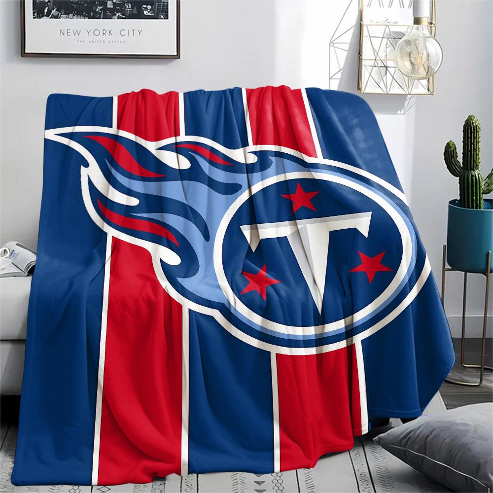 Tennessee Titans Print Flannel Blanket, High quality Comfortable for All Seasons, Home Decor, Warmth and Comfort, Perfect for Christmas Gifts