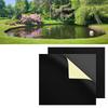 2PCS Pond Liner  Patch, 8x 8 In Self Adhesive Waterproof  Liner  Patch Kit Thickened Rubber Pond Seam Peel