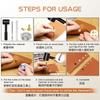 480 Sets Leather Rivets Double Caps Rivet Tubular Metal Studs with 3 Setting Tools Hammer for Leather Craft Repair