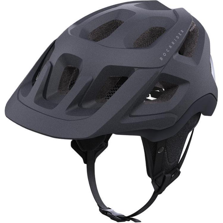 

DECATHLON Outdoor Cycling Helmets Polycarbonate Unisex Black Half Helmet L чёрный