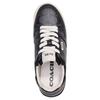COACH Leather Abrasion Resistant Low top Skateboard Shoes Women's Black (Unisex) Skate Shoes CM691 FBK