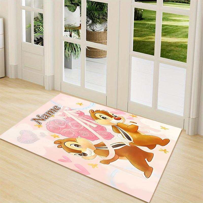Custom Name Chip 'n' Dale Adventure Carpet Rug Customizable Soft Washable Anti-Slip Home Living Room Sofa Mats Personalized Rug. 0909390