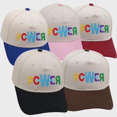 Cross-border POWER Truck Driver Hat: GD Color Block Embroidered Baseball Cap for Men & Women