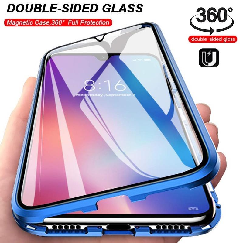 360° Magnetický Ochranný Kryt Pro Samsung Galaxy A55 A52S A56 A53 A54 5G Oboustranný Tvrzený Sklo Nárazuvzdorný Pouzdra na Telefon