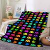 1Pc Pacman Adventure Blanket For Couch Bed Plush Cozy Fuzzy Blanket Super Soft Warm Blankets For Fall And Winter 091890