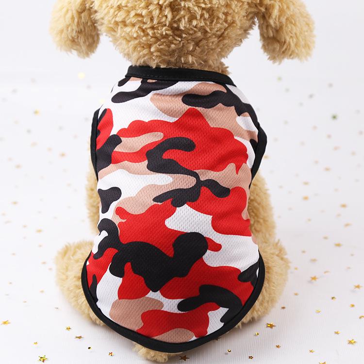 Pet Dog Clothing Clothes For Small Dog Cute Camouflage Vest Pet Puppy TShirt Dogs Coat Jacket Puppy Costume Apparel Chihuahua
