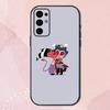 Anime Cartoon Phone Case For Samsung S24,S21,S22,S23,S30,Ultra,S20,Plus,Fe,Lite,Note,10,9,5G H-Helluva Boss Black Soft Shell