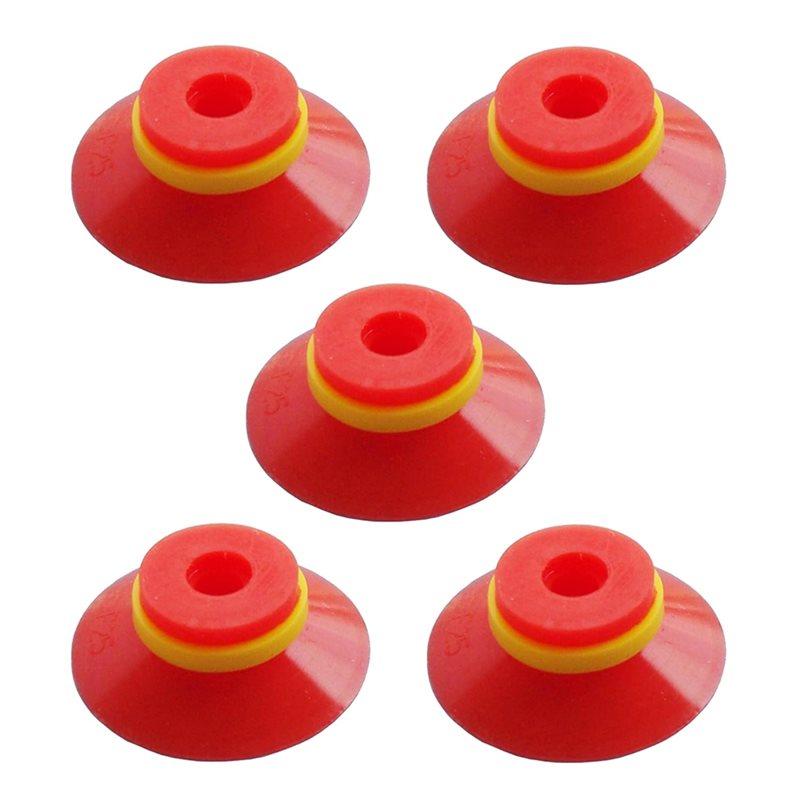 Premium-Industrial Flat Vacuum Suction Cup F Series Single-Layer Silicone Robotic Accessory With Ribs,Pack Of 20 Pcs F25