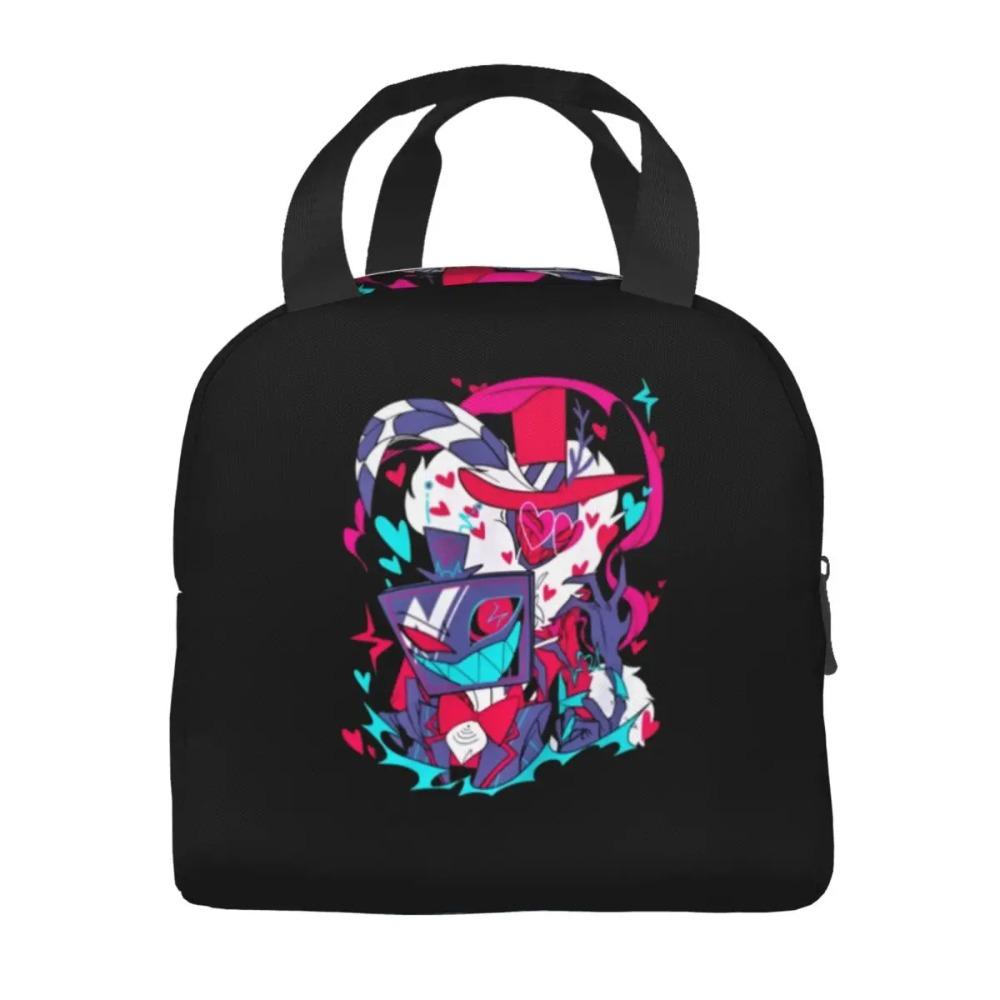 Custom Hazbins TV Show Animation Hotel Lunch Bag Men Women Thermal Cooler Insulated Lunch Boxes for Kids School