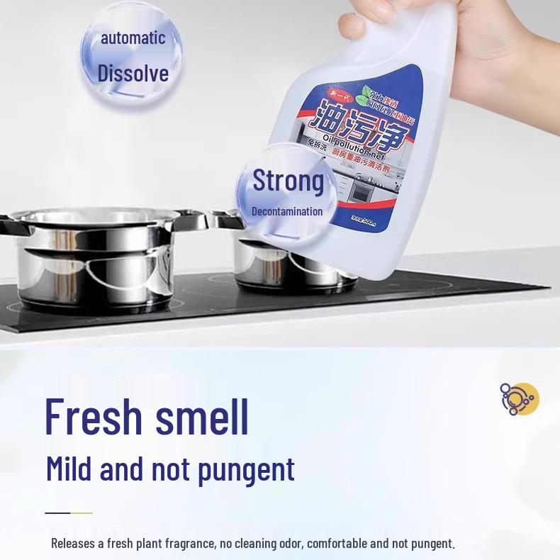 Powerful Stove & Hood Foam Degreaser for Heavy Oil Stains
