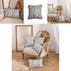 Decorative Living Room Cushion Cover With Floral Weave In Soft Yellow Or Blue For Lounge Decor