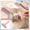 Pet Grooming Brush Stainless Steel Shedding Comb for Cats and Dogs Fur Removal Deshedding Tool Hair Thinning Brush for Pet Hair Cleaning