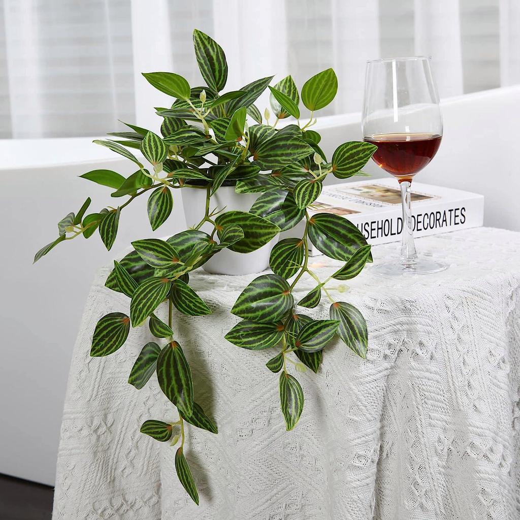 Artificial String of Pearls Vine: Cross-Border Hanging Green Plant for Home and Living Room Décor