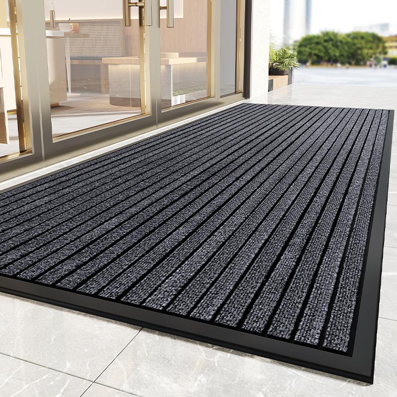 Rubber Door Mat Heavy Duty Entrance Rug Non Slip Waterproof Indoor Outdoor Entryway Floor Mat Dirt Trapper