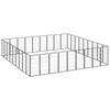 VidaXL Parc pour chien 36panneaux Noir 50x100cm Acier enduit de poudre 3115965