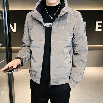 Lightweight Down Jacket Men's Autumn and Winter New 50 Gray Duck Down Youth Standing Collar Men's Thin Jacket Men's Clothing