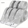 Selbstklebender Strass-Streifen-Glitzerband-Aufkleber, DIY handgefertigtes Schmuckband, geeignet für Hochzeitsfeiern, Auto-, Handy-, Glasdekoration
