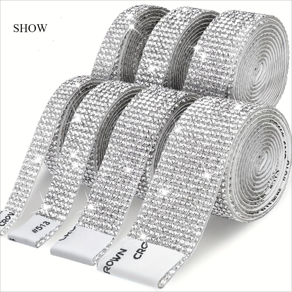 Samoprzylepna taśma z błyszczących pasków z cyrkonii, taśma do ręcznie robionej biżuterii DIY, odpowiednia na przyjęcia weselne, dekoracja szkła samochodowego/telefonicznego