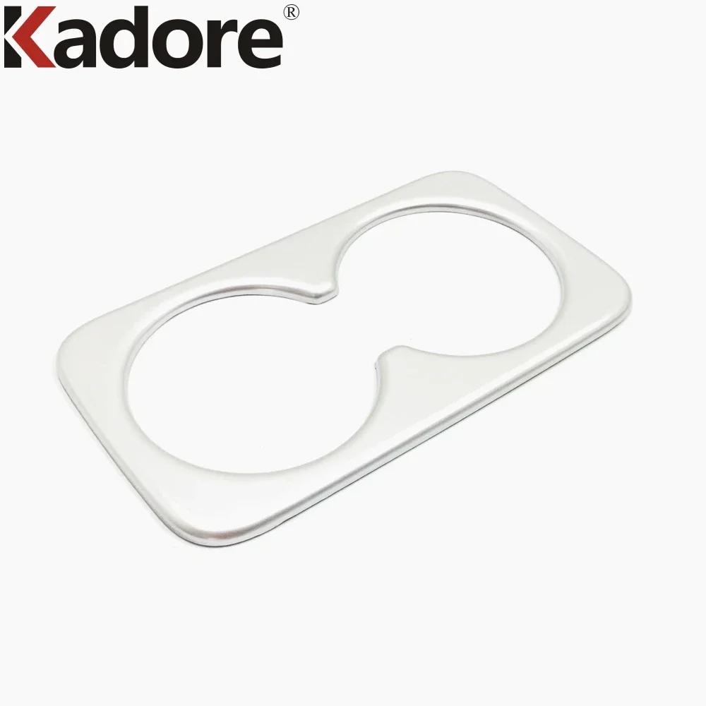 Car Rear Seat Water Cup Holder Frame Cover Trim For Nissan Rogue X-trail T33 - 2024 Carbon Fiber Interior Accessories ABS Matte