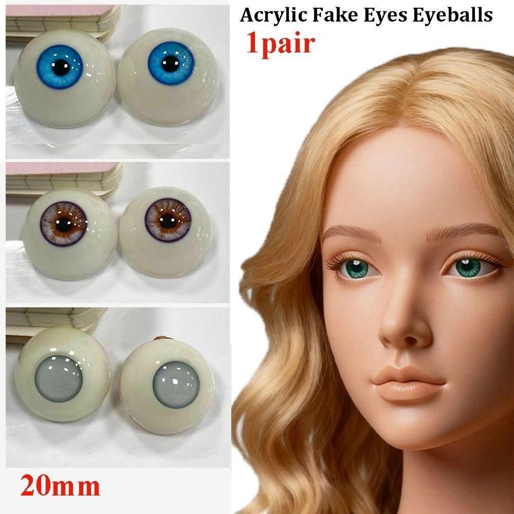 1pair with 3 Dimensional Fitting Eye Silicone Doll Simulation Eyeballs For BJD Doll