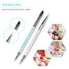 6PCS Set Nail Art Design Painting Pen Set Nail Art Tips UV Gel Nail Art Dotting Pen Acrylic Handle Rhinestone Crystal 2