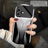 Blue gradient camellia For iPhone 17 16 15 14 Pro 13 Plus 12 mini 11 Pro Max XR X S 7 8 Elliptical Tempered Glass Phone Case