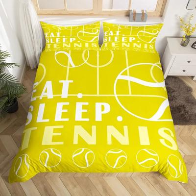 Football Full Bedding Sets Sports Duvet Cover for Boys Teen Football Decor Comforter Cover Decor Bedding Sets for Kids 3 Pcs