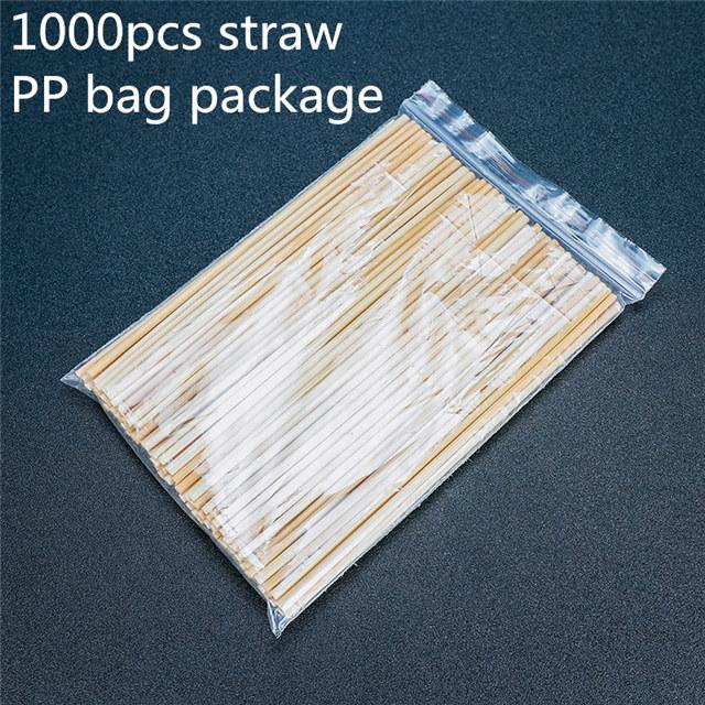 

1000pcs 20cm Natural Wheat Straw Reusable Drinking Straws 100% Natural Biodegradable Straws Environmentally Friendly Barware