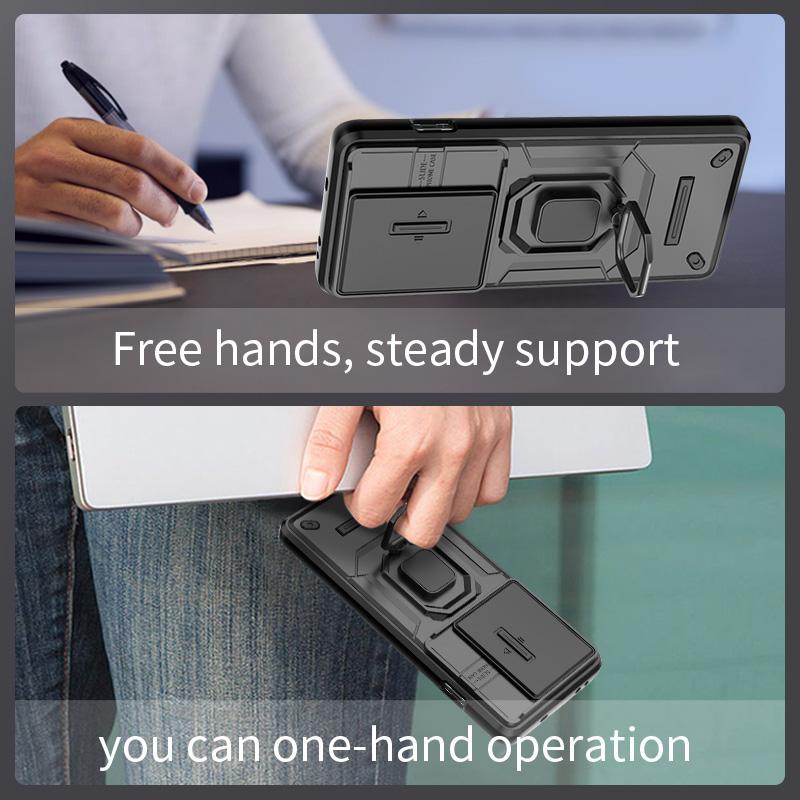Slide Lens Camera Case For Oneplus 11 12 11R 12R ACE 2 3 Pro Nord CE 3 4 Lite N30 SE Shockproof Protecctive Back Phone Cover