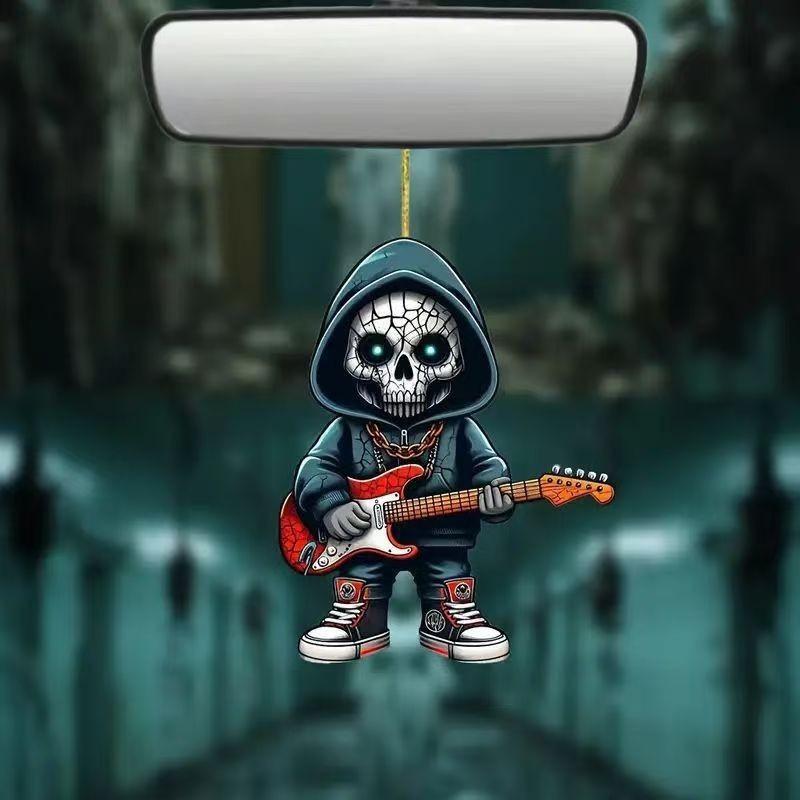 Skeleton Halloween Car Hanging Decoration Acrylic Material Car Interior Styling