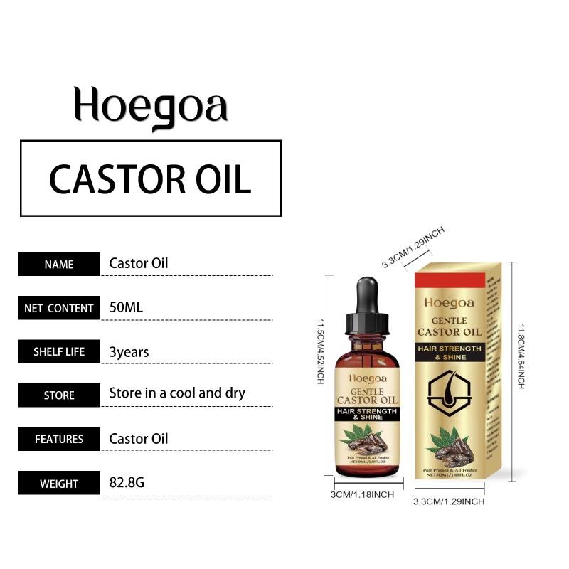 Castor Oil Rosemary Oil Hair Thickener Fast Hair Growth Restores Shine Prevents Hair Loss Split Ends Suitable for All Hair Types