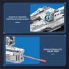 858PCS Heavy Attack Aircraft Building Blocks Space Battleship Artillery Ship Missile Assembly Bricks Toy Children Holiday Gift