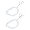 2Pcs Beads Rosary 99 Grains Exquisite White Religious Article Worship Prayer Supplies