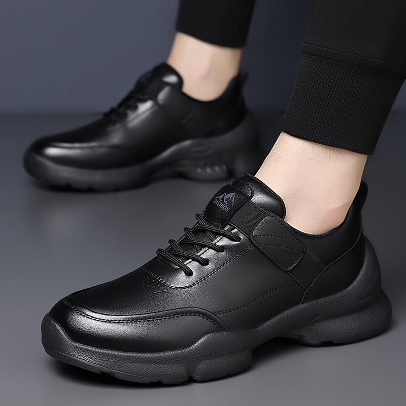 Fashion New Handmade Sneakers High Quality Mens Casual Shoes Leather Moccasins Lace Up Men Business Shoes All-match Male Outdoor Shoes